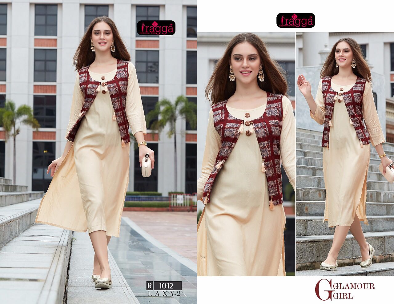 Laxy Vol-2 By Ragga 1008 To 1017 Series Designer Stylish Fancy Beautiful Colorful Casual & Party Wear & Ethnic Wear Rayon Printed & Dyed Long Kurtis At Wholesale Price