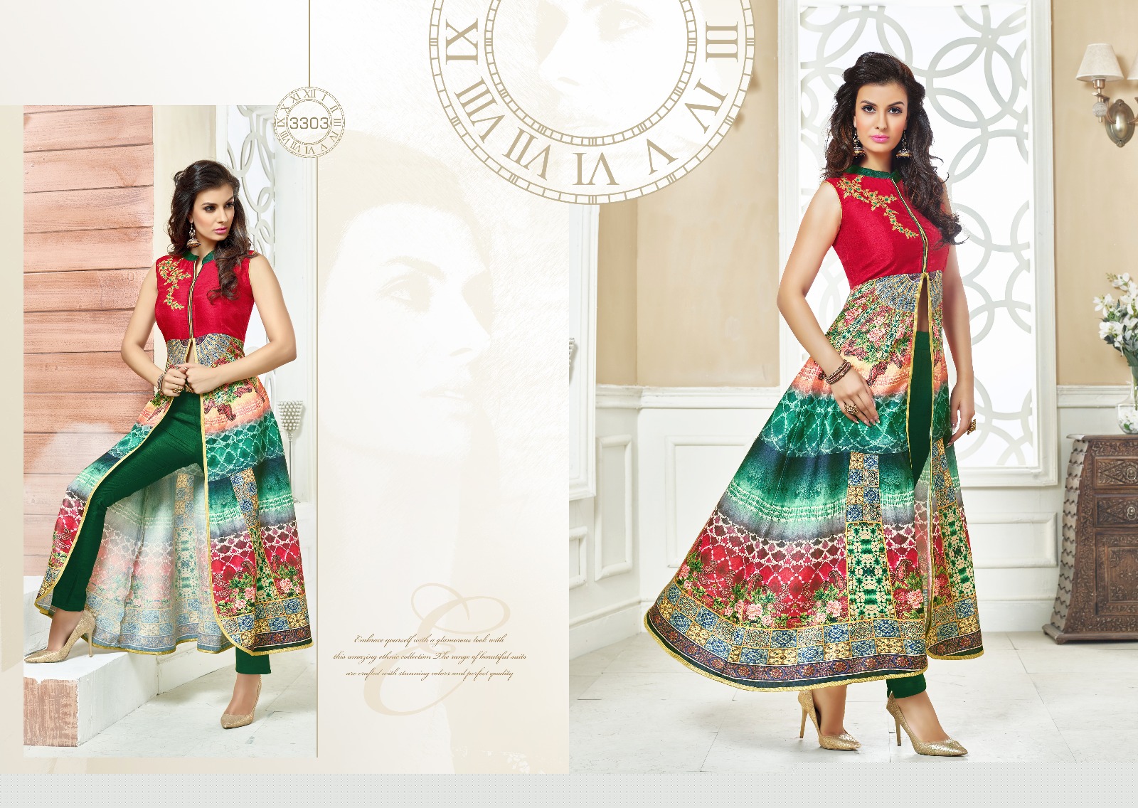 Mehjbin Only 3 By Swarn Pankh Bollywood Beautiful Stylish Designer Printed Party Wear Ready To Wear Banglori Silk With Georgette Top And Heavy Silk Pant At Wholesale Price