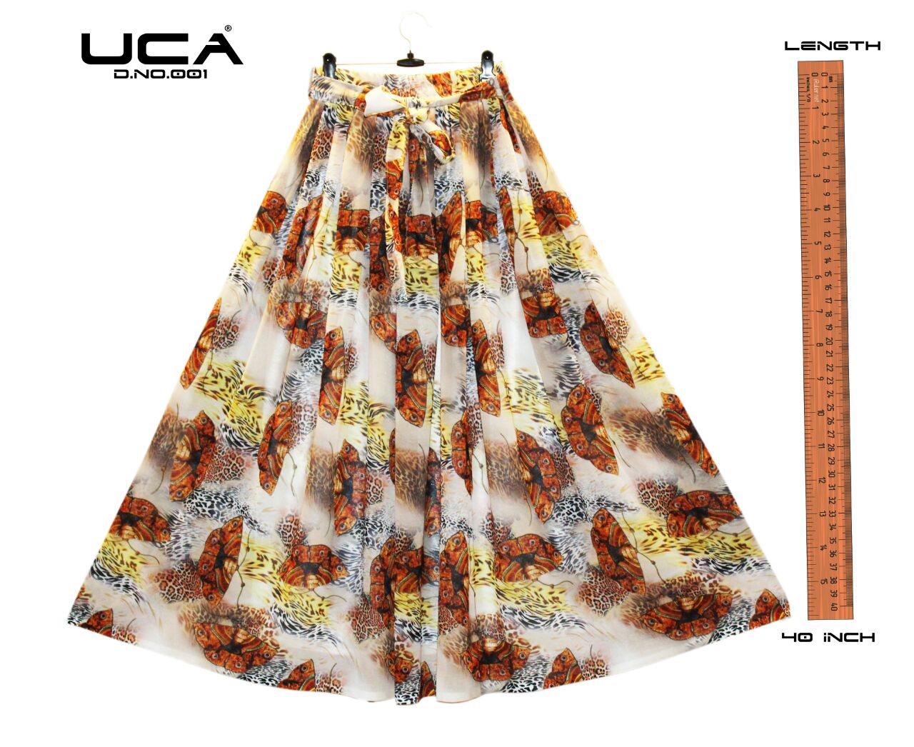 Printed Skirt-11 001 To 017 Series By Uca Beautiful Colourful Stylish Fancy Pretty Party Wear Occasional Wear Casual Wear Printed Georgette Skirt At Wholesale Price