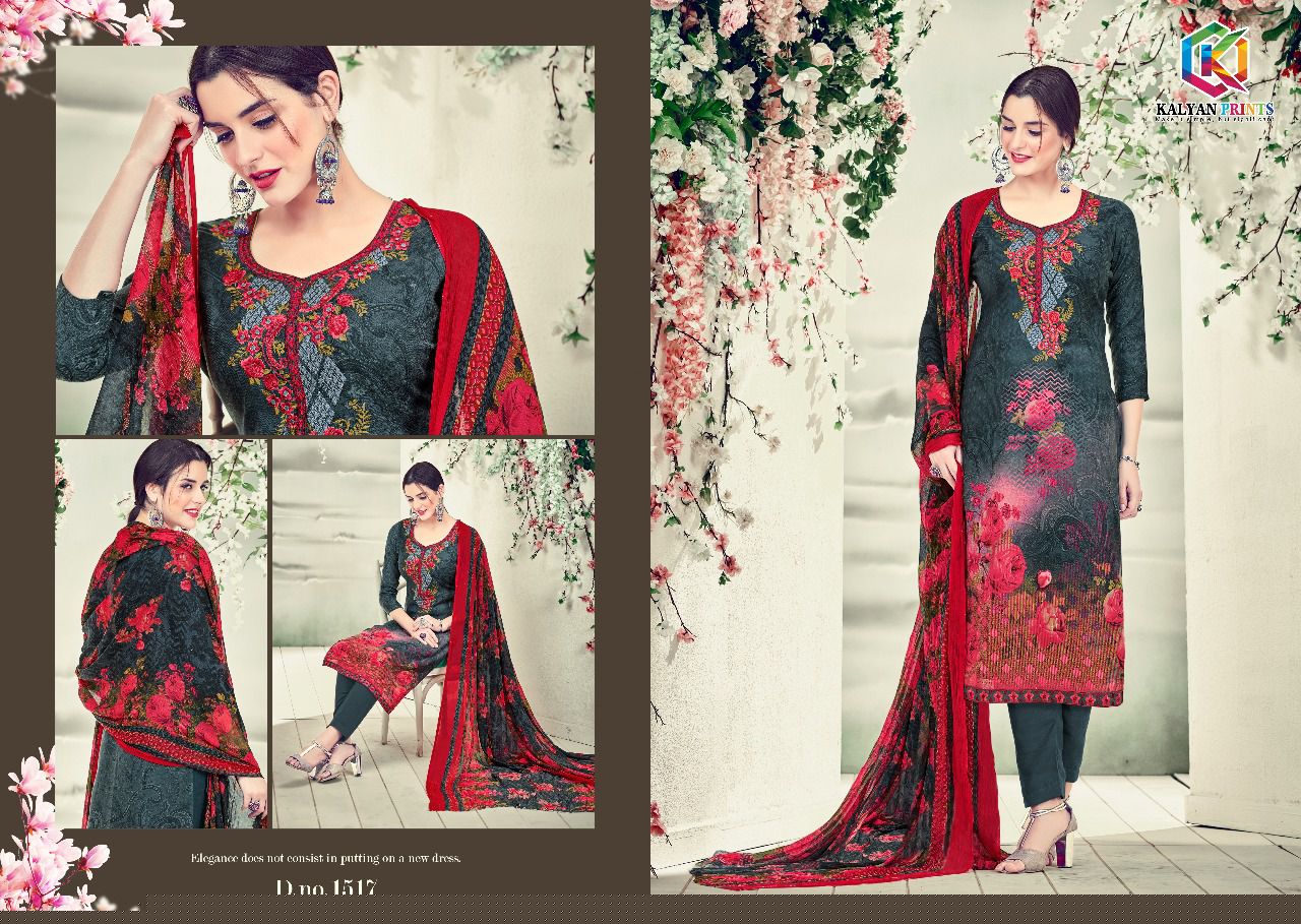 Sahida Vol-2 By Kalyan Prints 1513 To 1521 Series Pure Pashmina With Embroidery Beautiful Colorful Casual Wear & Winter Wear Printed Dresses At Wholesale Price