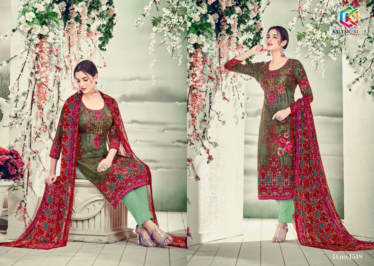 Sahida Vol-2 By Kalyan Prints 1513 To 1521 Series Pure Pashmina With Embroidery Beautiful Colorful Casual Wear & Winter Wear Printed Dresses At Wholesale Price