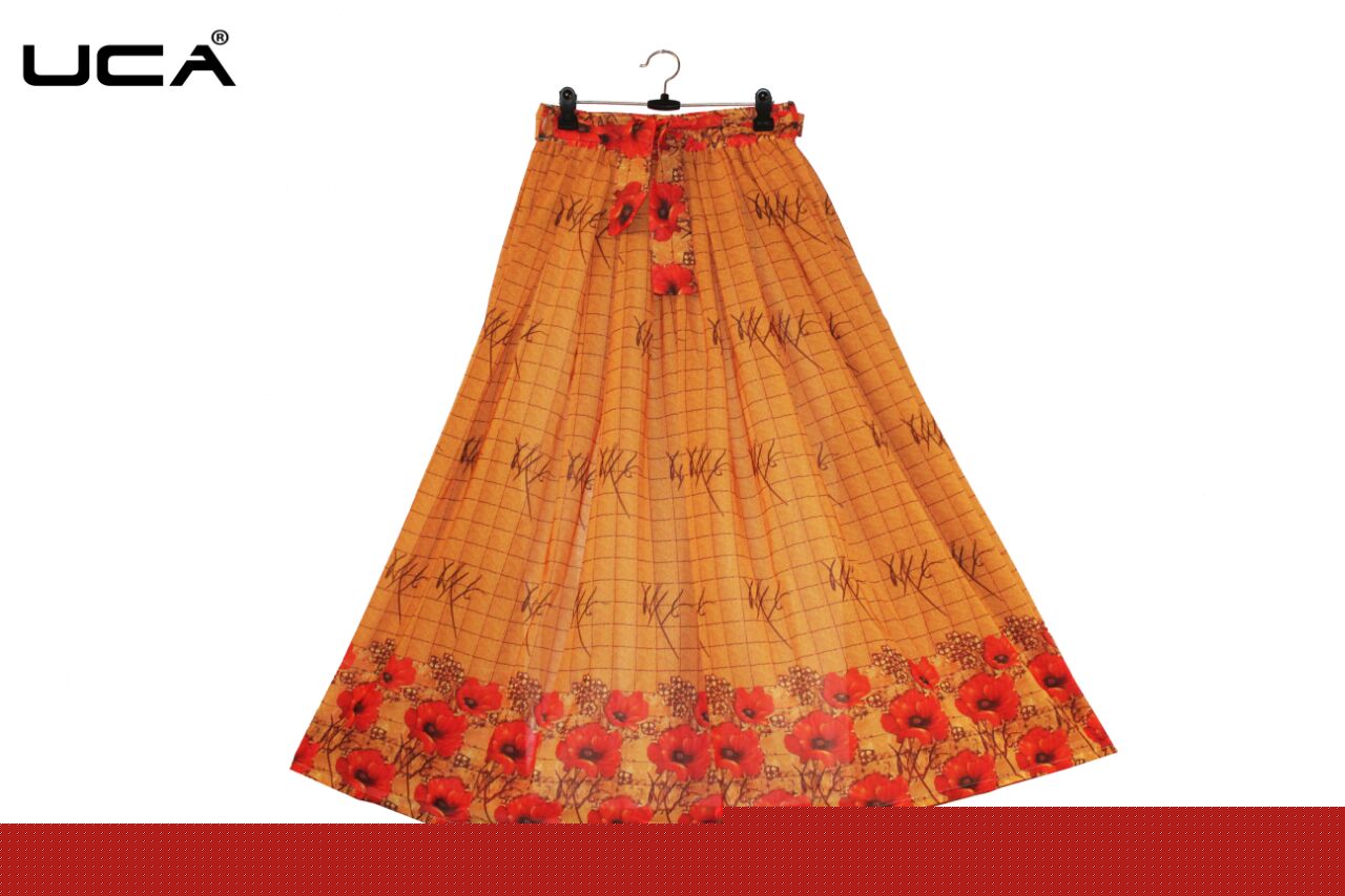 Uca Printed Skirts Vol-12 By Uca 01 To 09 Series Stylish Beautiful Colorful Designer Casual Wear & Ready To Wear Fancy Georgette Skirts At Wholesale Price