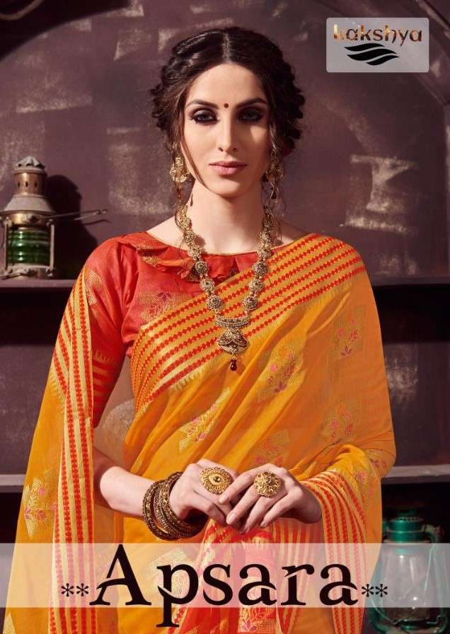 APSARA BY KAKSHYA 2001 TO 2008 SERIES INDIAN TRADITIONAL WEAR COLLECTION BEAUTIFUL STYLISH FANCY COLORFUL PARTY WEAR & OCCASIONAL WEAR COTTON SAREES AT WHOLESALE PRICE