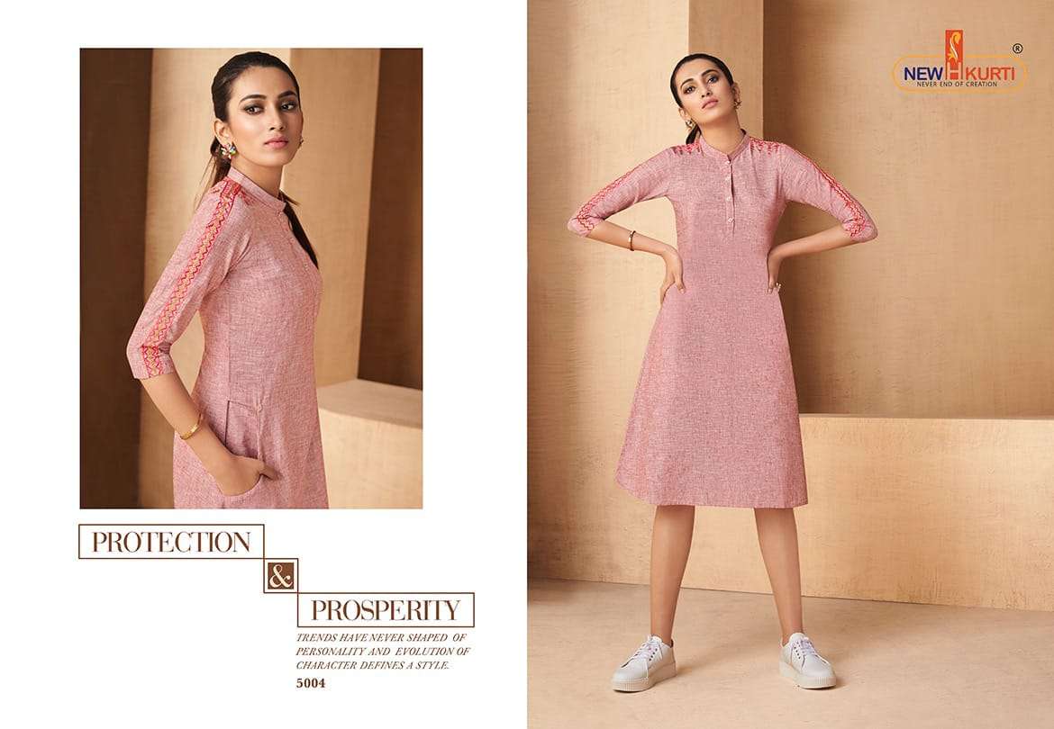 NIVYA BY NEHA FASHION 2001 TO 2005 SERIES BEAUTIFUL COLORFUL STYLISH FANCY CASUAL WEAR & ETHNIC WEAR & READY TO WEAR RAYON HANDLOOM SELF SLUB  KURTIS AT WHOLESALE PRICE