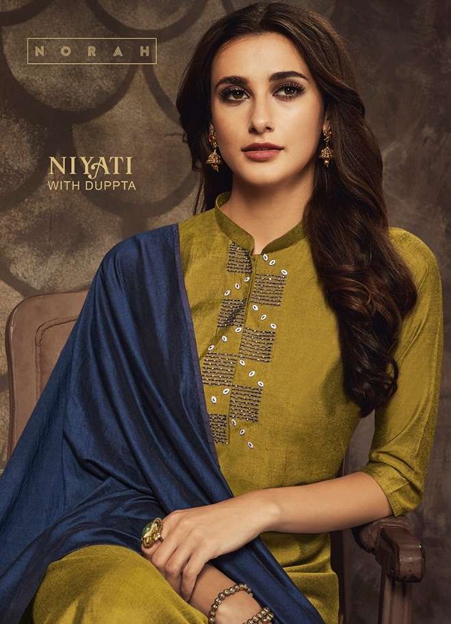 NIYATI BY NEHA AFSHION 5001 TO 5006 SERIES STYLISH FANCY BEAUTIFUL COLORFUL CASUAL WEAR & ETHNIC WEAR MUSLIN SILK WITH EMBROIDERY KURTIS AT WHOLESALE PRICE