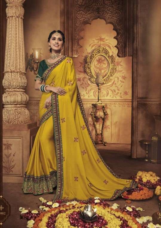 M & M-9 BY MOTIFS AND MORS 10901 TO 10916 SERIES INDIAN TRADITIONAL WEAR COLLECTION BEAUTIFUL STYLISH FANCY COLORFUL PARTY WEAR & OCCASIONAL WEAR FANCY PRINTED SAREES AT WHOLESALE PRICE