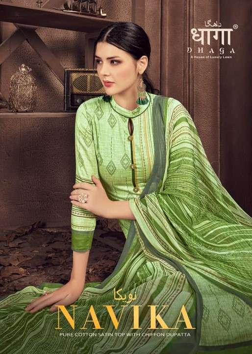 NAVIKA BY DHAGA 5001 TO 5006 SERIES BEAUTIFUL SHARARA SUITS STYLISH FANCY COLORFUL CASUAL WEAR & ETHNIC WEAR PURE COTTON SATIN PRINTED DRESSES AT WHOLESALE PRICE