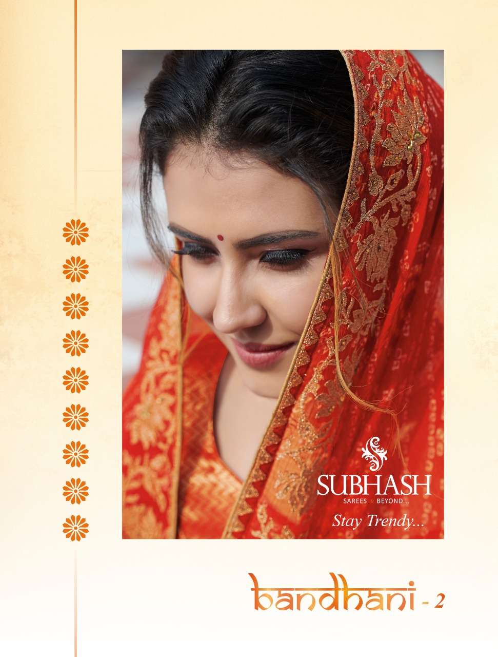 BANDHANI VOL-2 BY SUBHASH SAREES 34021 TO 34028 SERIES INDIAN TRADITIONAL WEAR COLLECTION BEAUTIFUL STYLISH FANCY COLORFUL PARTY WEAR & OCCASIONAL WEAR  PUSHKAR CHIFFON EMBROIDERED SAREES AT WHOLESALE PRICE