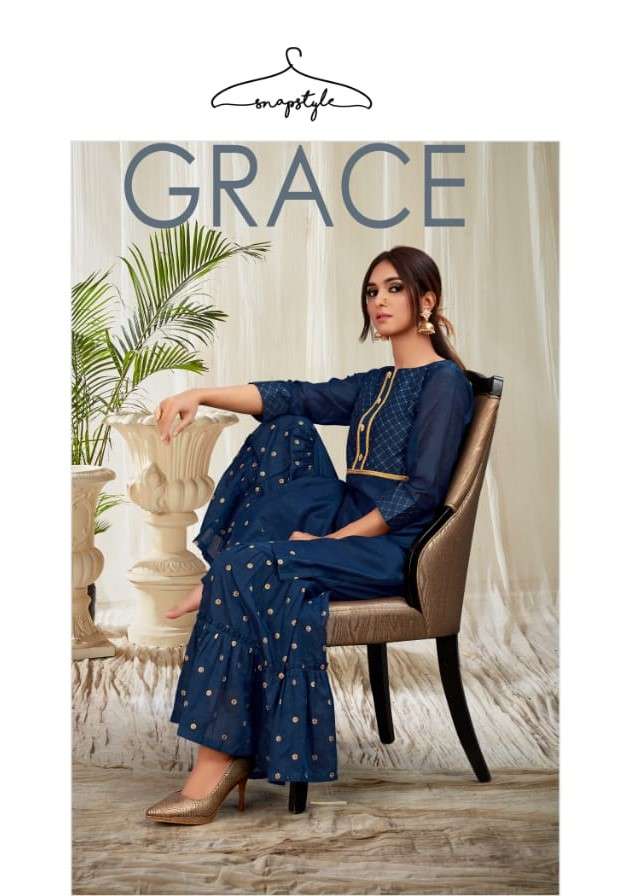 GRACE BY SANPSTYLE 1 TO 4 SERIES STYLISH FANCY BEAUTIFUL COLORFUL CASUAL WEAR & ETHNIC WEAR MAL MAL SILK KURTIS WITH BOTTOM AT WHOLESALE PRICE