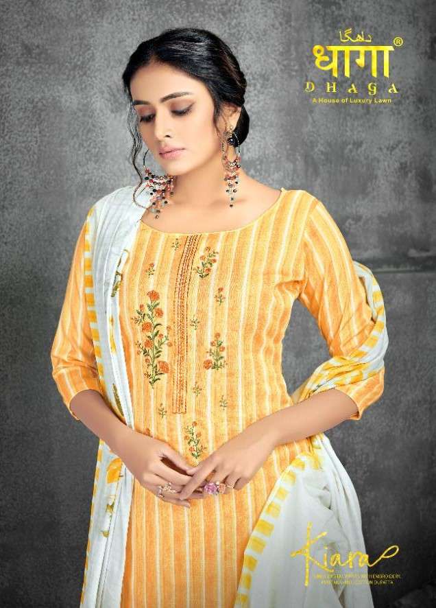 KIARA BY DHAGA 2501 TO 2506 SERIES BEAUTIFUL SUITS COLORFUL STYLISH FANCY CASUAL WEAR & ETHNIC WEAR LINEN DIGITAL PRINT EMBROIDERED DRESSES AT WHOLESALE PRICE