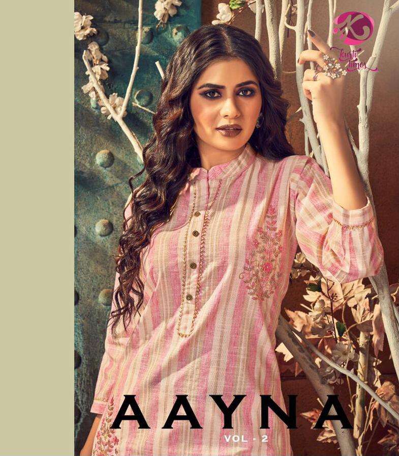 AAYNA VOL-2 BY KURTI TIMES 2009 TO 2012 SERIES DESIGNER STYLISH FANCY COLORFUL BEAUTIFUL PARTY WEAR & ETHNIC WEAR COLLECTION COTTON HANDWORK KURTIS AT WHOLESALE PRICE