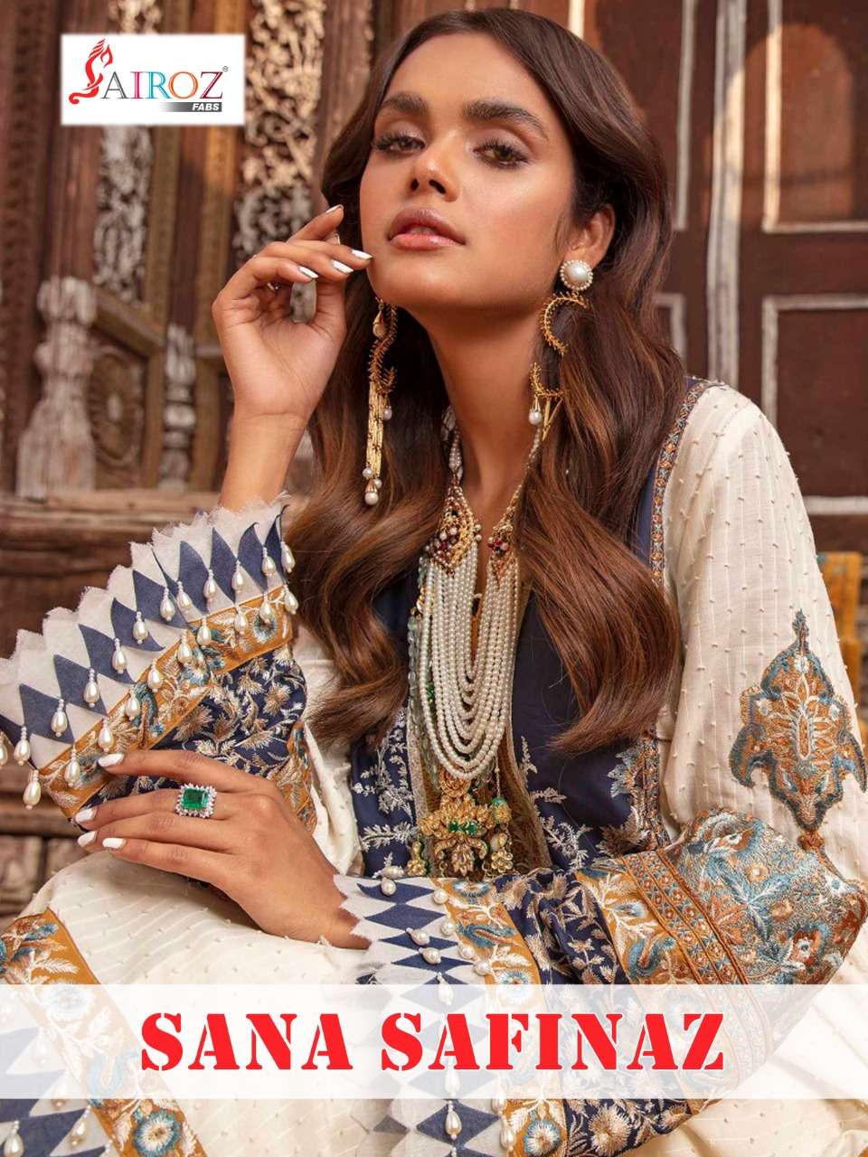 SANA SAFINAZ BY SAIROZ FABS 1009 TO 1012 SERIES PAKISTANI STYLISH BEAUTIFUL COLOURFUL PRINTED & EMBROIDERED PARTY WEAR & OCCASIONAL WEAR COTTON DIGITAL PRINT EMBROIDERED DRESSES AT WHOLESALE PRICE