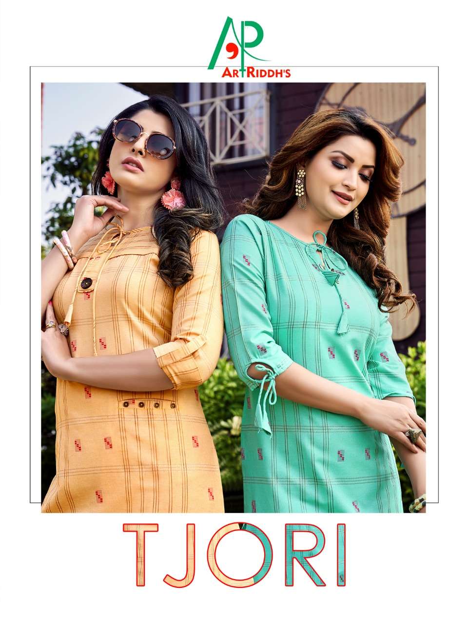 TJORI BY ART RIDDHS 60001 TO 60007 SERIES DESIGNER STYLISH FANCY COLORFUL BEAUTIFUL PARTY WEAR & ETHNIC WEAR COLLECTION JACQUARD COTTON EMBROIDERY KURTIS AT WHOLESALE PRICE