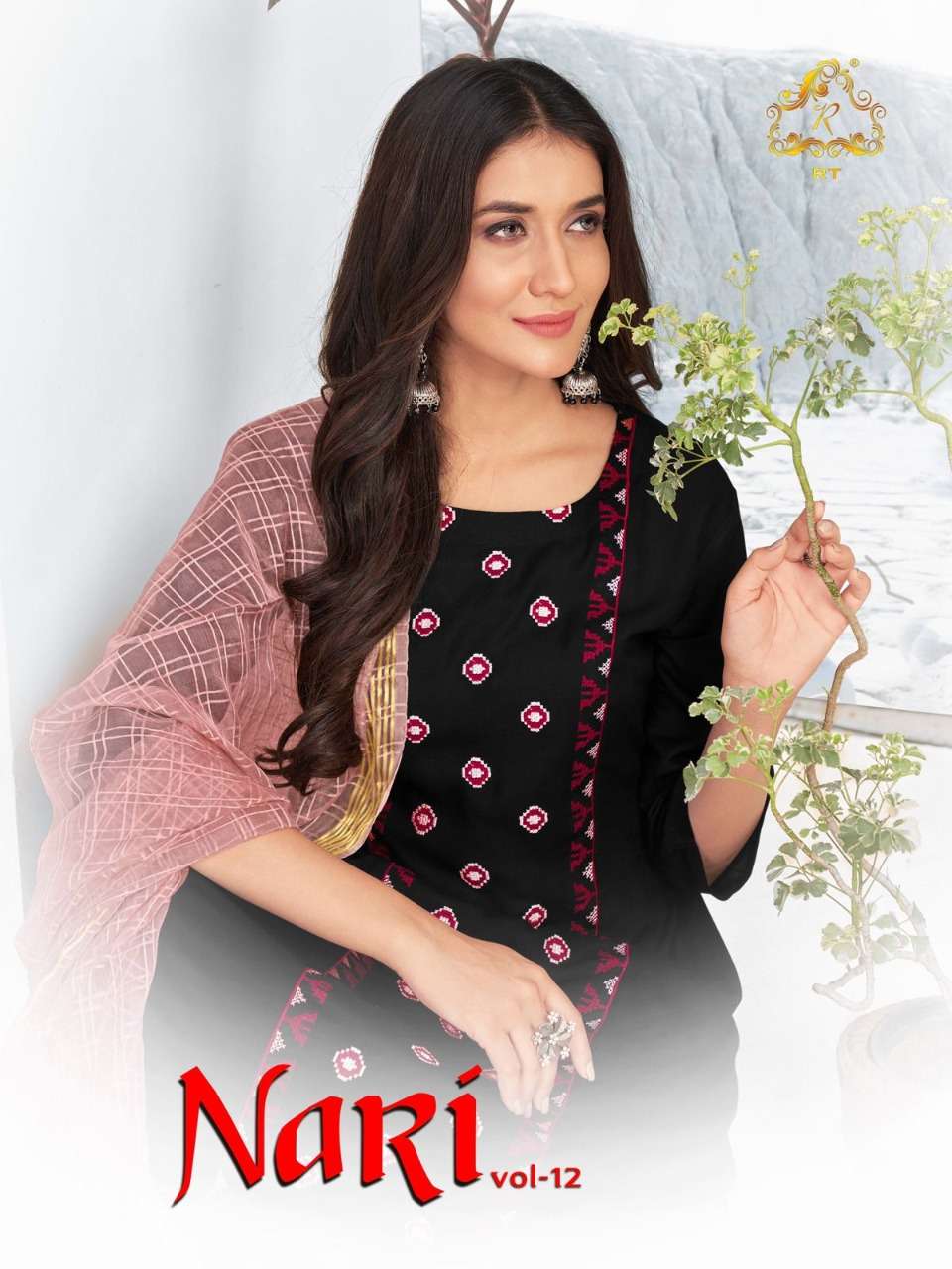 NARI VOL-12 BY RT 1072 TO 1077 SERIES DESIGNER STYLISH FANCY COLORFUL BEAUTIFUL PARTY WEAR & ETHNIC WEAR COLLECTION RAYON SLUB KURTIS WITH DUPATTA AT WHOLESALE PRICE