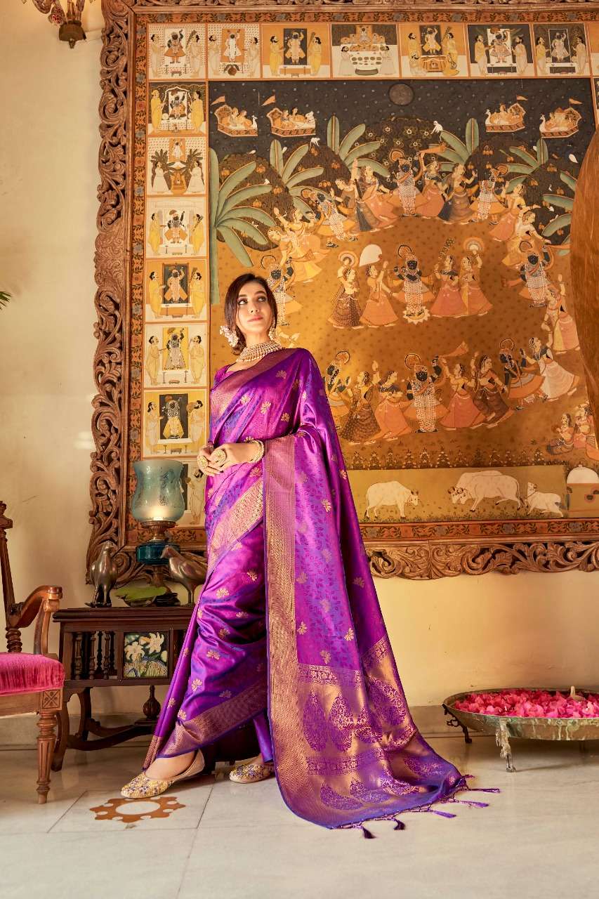 Aabhushan By Rajyog 5101 To 5106 Series Indian Traditional Wear Collection Beautiful Stylish Fancy Colorful Party Wear & Occasional Wear Soft Silk Sarees At Wholesale Price