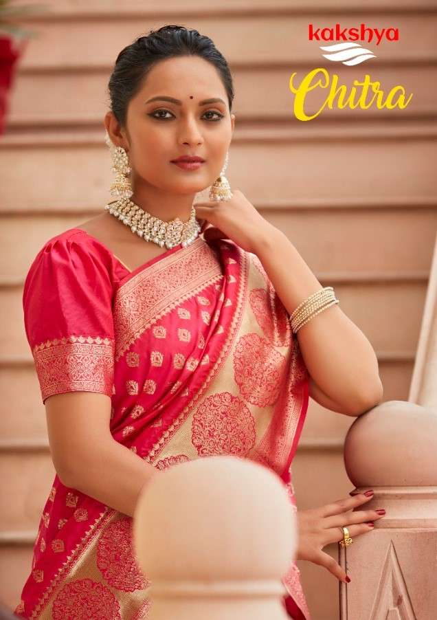 CHITRA BY KAKSHYA 9401 TO 9404 SERIES INDIAN TRADITIONAL WEAR COLLECTION BEAUTIFUL STYLISH FANCY COLORFUL PARTY WEAR & OCCASIONAL WEAR SILK SAREES AT WHOLESALE PRICE