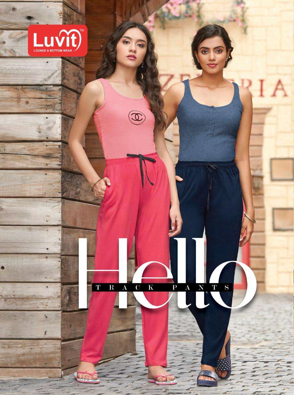 HELLO BY LUVIT 101 TO 110 SERIES BEAUTIFUL STYLISH FANCY COLORFUL CASUAL WEAR & ETHNIC WEAR & READY TO WEAR PURE SINKER PANTS AT WHOLESALE PRICE