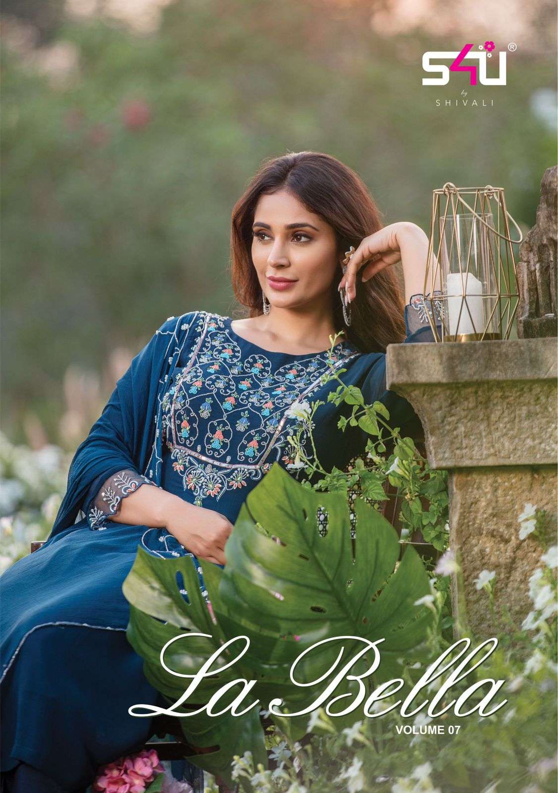 LA BELLA VOL-7 BY S4U FASHION 701 TO 705 SERIES BEAUTIFUL SUITS COLORFUL STYLISH FANCY CASUAL WEAR & ETHNIC WEAR GEORGETTE EMBROIDERED DRESSES AT WHOLESALE PRICE