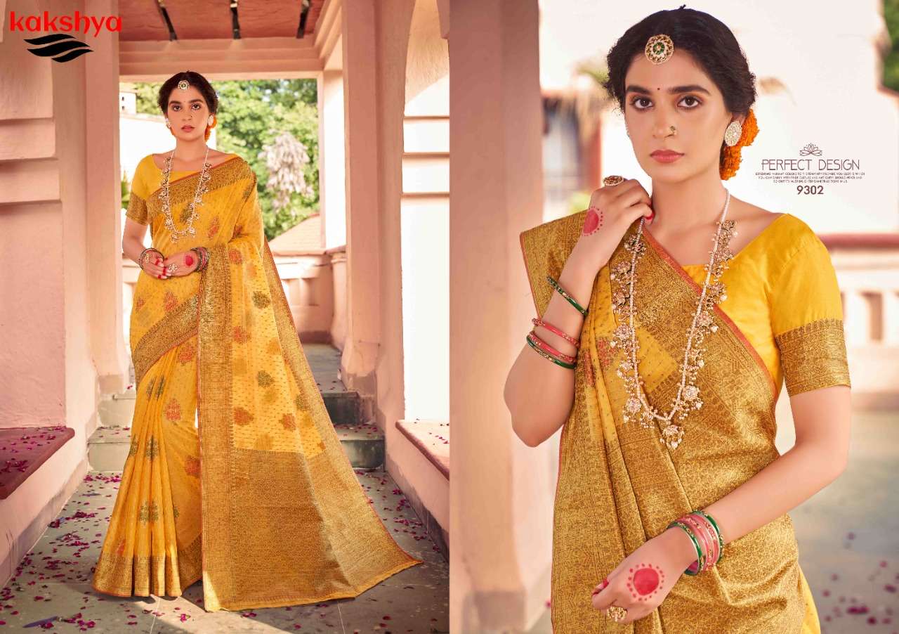 SONAM BY KAKSHYA 9301 TO 9306 SERIES INDIAN TRADITIONAL WEAR COLLECTION BEAUTIFUL STYLISH FANCY COLORFUL PARTY WEAR & OCCASIONAL WEAR SOFT COTTON SAREES AT WHOLESALE PRICE