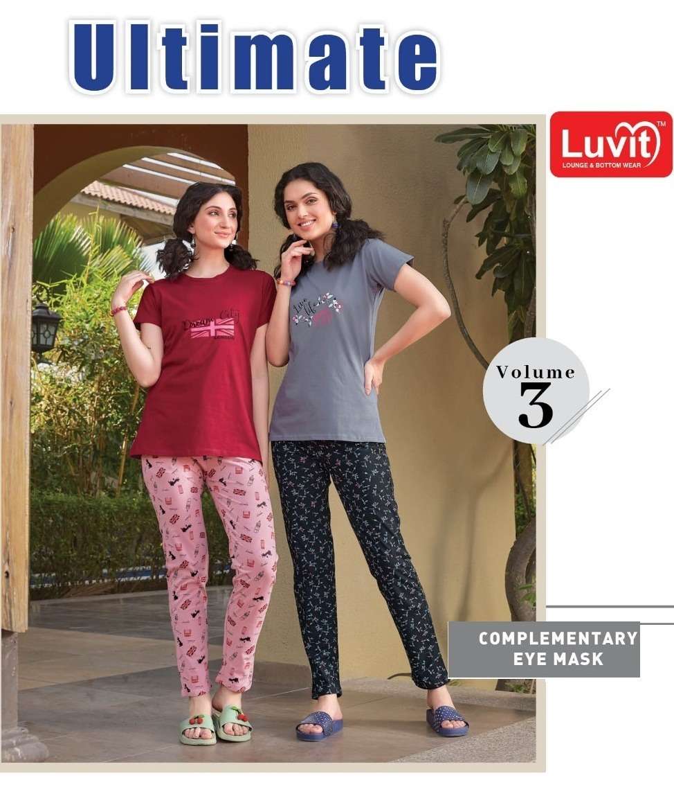 ULTIMATE VOL-3 BY LUVIT 301 TO 308 SERIES DESIGNER STYLISH FANCY COLORFUL BEAUTIFUL PARTY WEAR & ETHNIC WEAR COLLECTION PURE SINKER KURTIS WITH BOTTOM AT WHOLESALE PRICE