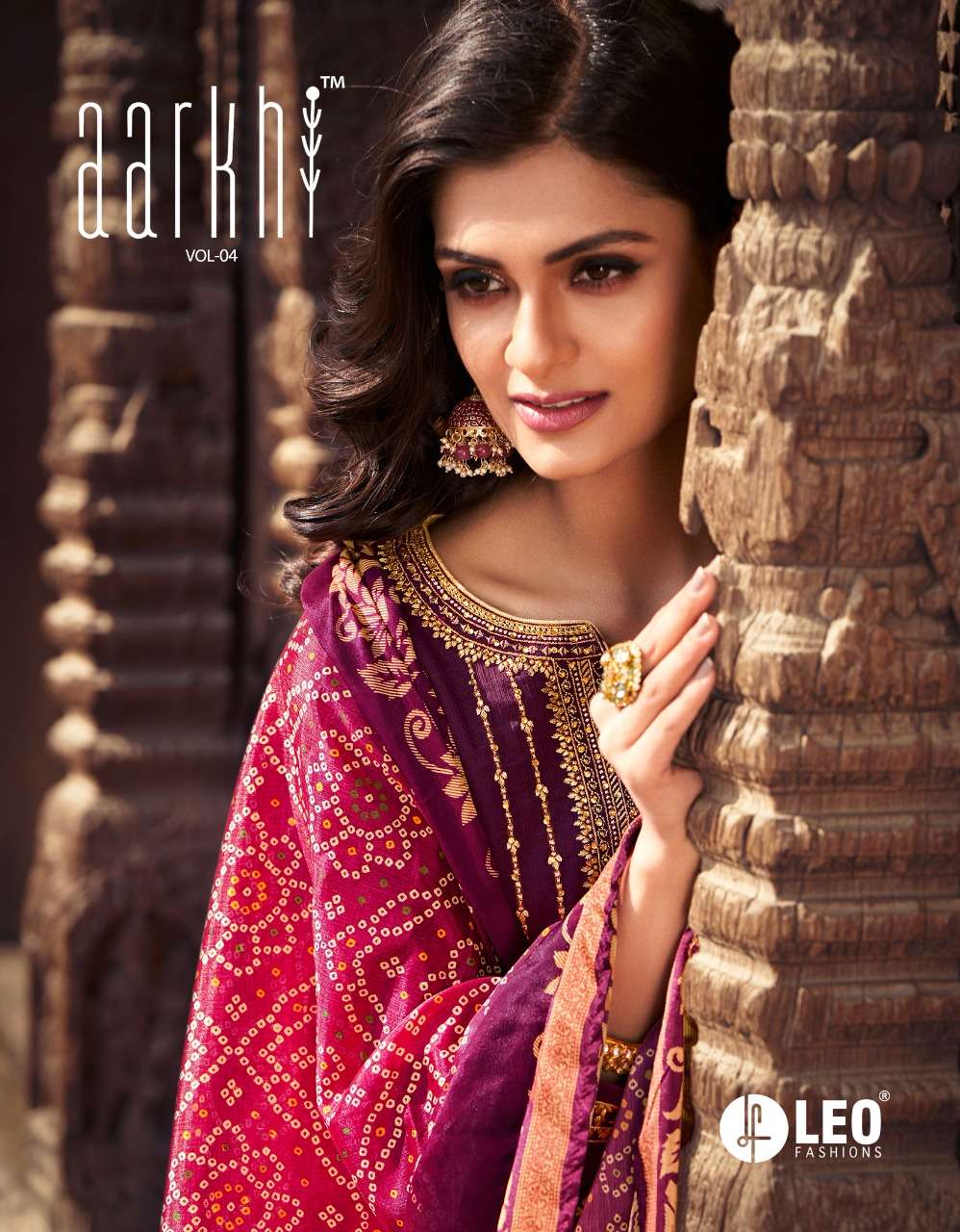 AARKHI VOL-4 BY LEO FASHION 1801 TO 1806 SERIES BEAUTIFUL SUITS COLORFUL STYLISH FANCY CASUAL WEAR & ETHNIC WEAR CHINNON CHIFFON DRESSES AT WHOLESALE PRICE