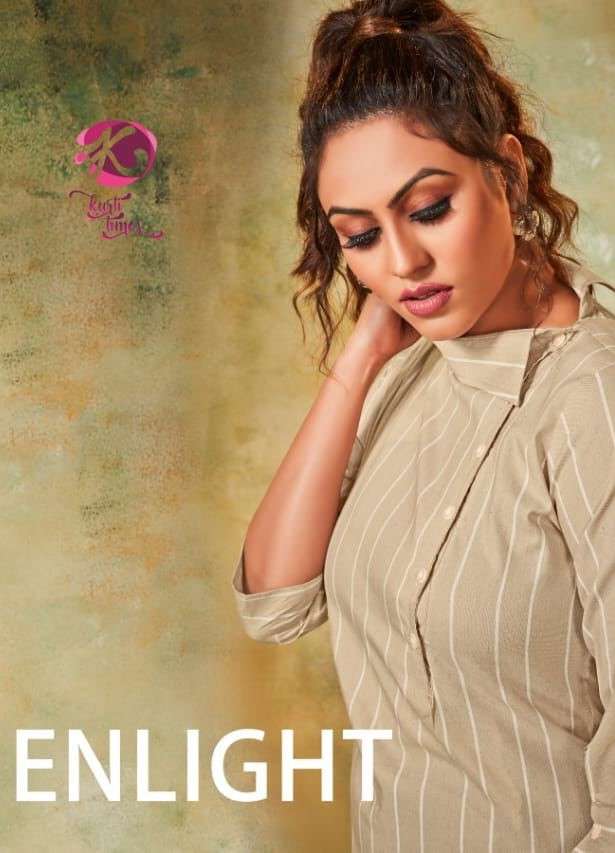 ENLIGHT BY KURTI TIMES 101 TO 104 SERIES DESIGNER STYLISH FANCY COLORFUL BEAUTIFUL PARTY WEAR & ETHNIC WEAR COLLECTION COTTON KURTIS AT WHOLESALE PRICE