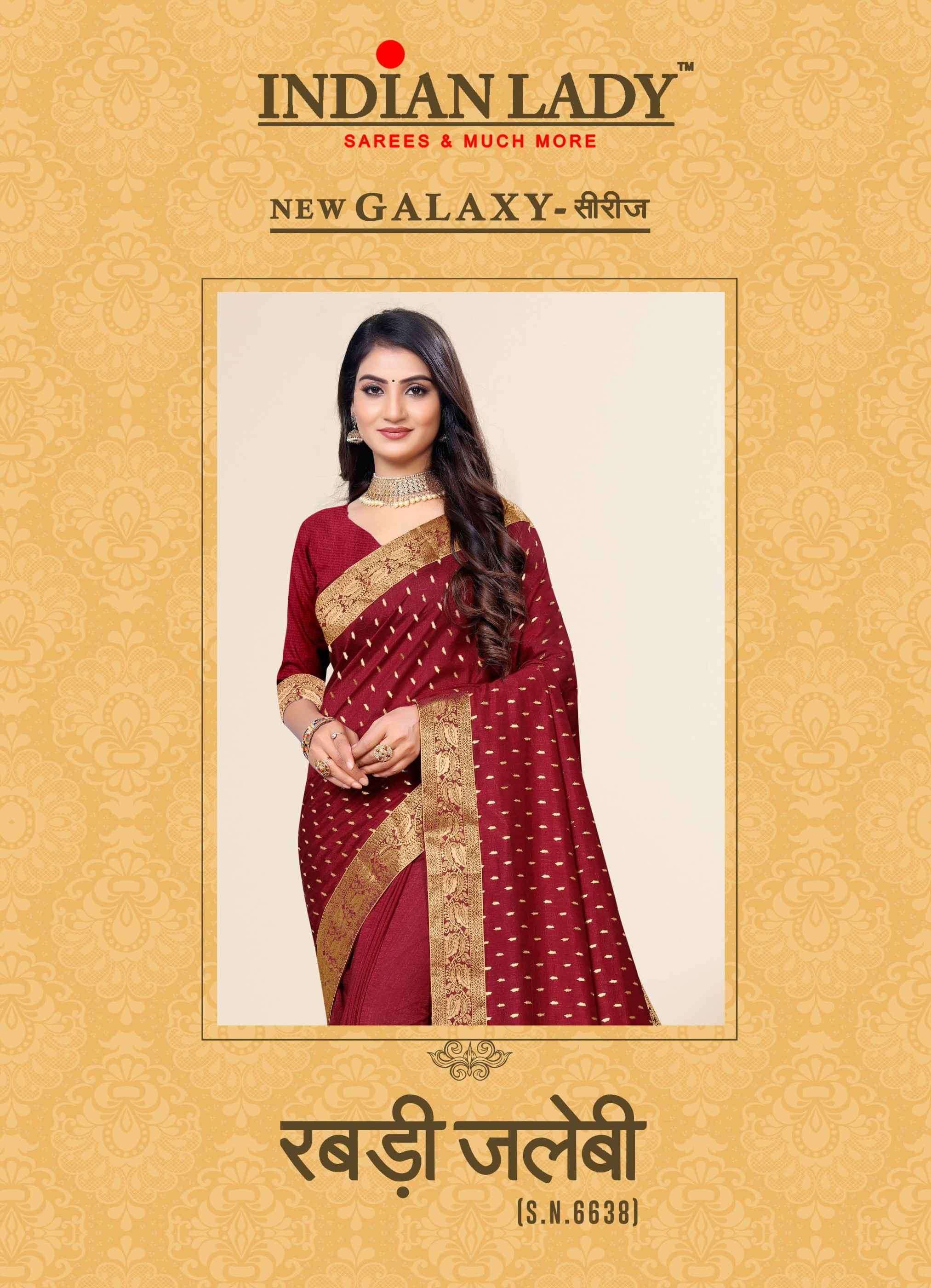 RABDI JALEBI VOL-8 BY INDIAN WOMEN 6638-A TO 6638-H SERIES INDIAN TRADITIONAL WEAR COLLECTION BEAUTIFUL STYLISH FANCY COLORFUL PARTY WEAR & OCCASIONAL WEAR VICHITRA SILK SAREES AT WHOLESALE PRICE