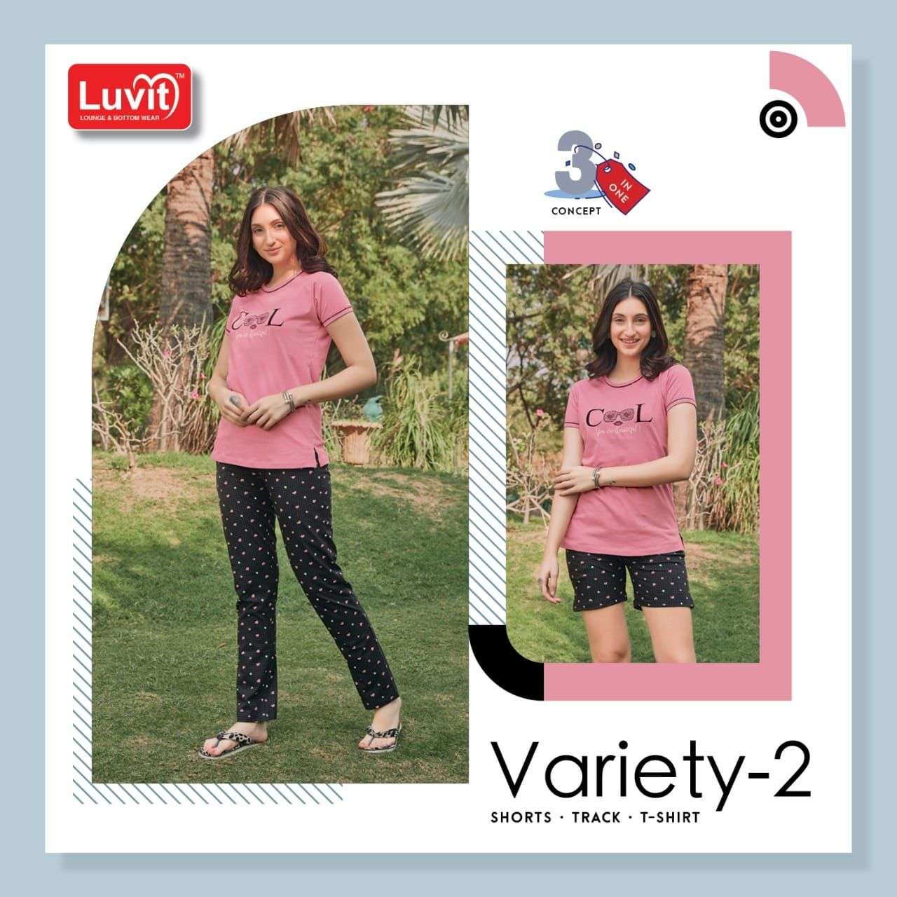 VARIETY VOL-2 BY LUVIT 201 TO 208 SERIES BEAUTIFUL STYLISH FANCY COLORFUL CASUAL WEAR & ETHNIC WEAR PURE SINKER PRINTED NIGHT SUITS AT WHOLESALE PRICE