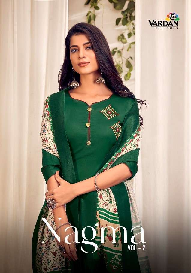 Nagma Vol-2 By Vardan Designer 4025 To 4028 Series Beautiful Suits Colorful Stylish Fancy Casual Wear & Ethnic Wear Jam Cotton With Handwork Dresses At Wholesale Price