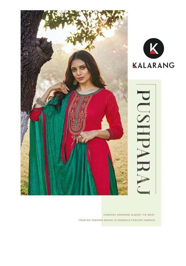 Pushparaj By Kalarang 3621 To 3624 Series Beautiful Suits Colorful Stylish Fancy Casual Wear & Ethnic Wear Jam Silk Cotton With Work Dresses At Wholesale Price