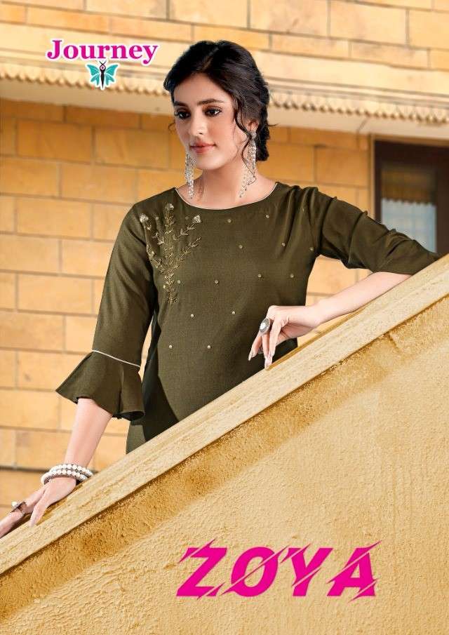 ZOYA BY JOURNEY 1001 TO 1008 SERIES BEAUTIFUL SUITS COLORFUL STYLISH FANCY CASUAL WEAR & ETHNIC WEAR RAYON DRESSES AT WHOLESALE PRICE