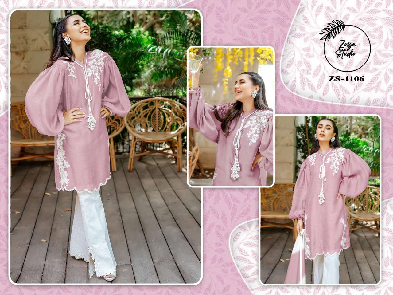 ZS-1106 COLOURS BY ZOYA STUDIO 1106-A TO 1106-C SERIES DESIGNER FESTIVE PAKISTANI SUITS COLLECTION BEAUTIFUL STYLISH FANCY COLORFUL PARTY WEAR & OCCASIONAL WEAR PURE GEORGETTE EMBROIDERED DRESSES AT WHOLESALE PRICE