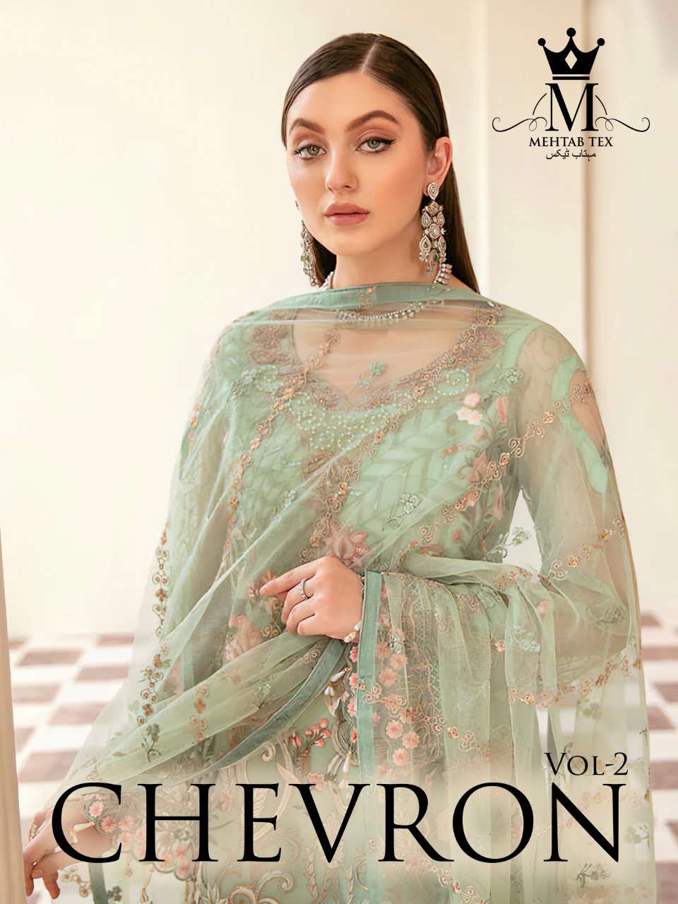 Chevron Vol-2 By Mehtab Tex 710 To 712 Series Designer Pakistani Suits Beautiful Fancy Colorful Stylish Party Wear & Occasional Wear Georgette Embroidered Dresses At Wholesale Price