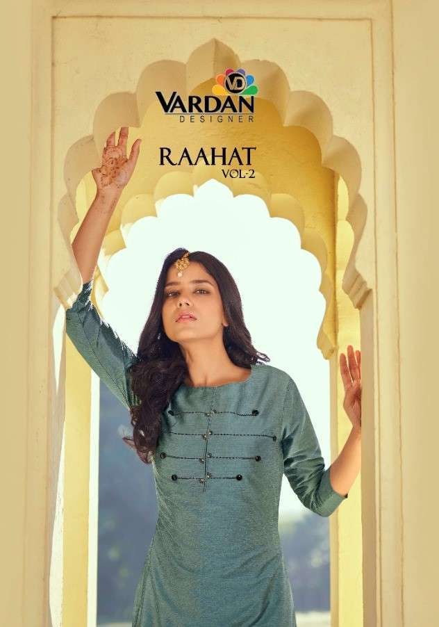 Raahat Vol-2 By Vardan Designer 6505 To 6508 Series Designer Stylish Fancy Colorful Beautiful Party Wear & Ethnic Wear Collection Silk Embroidered Kurtis With Bottom At Wholesale Price