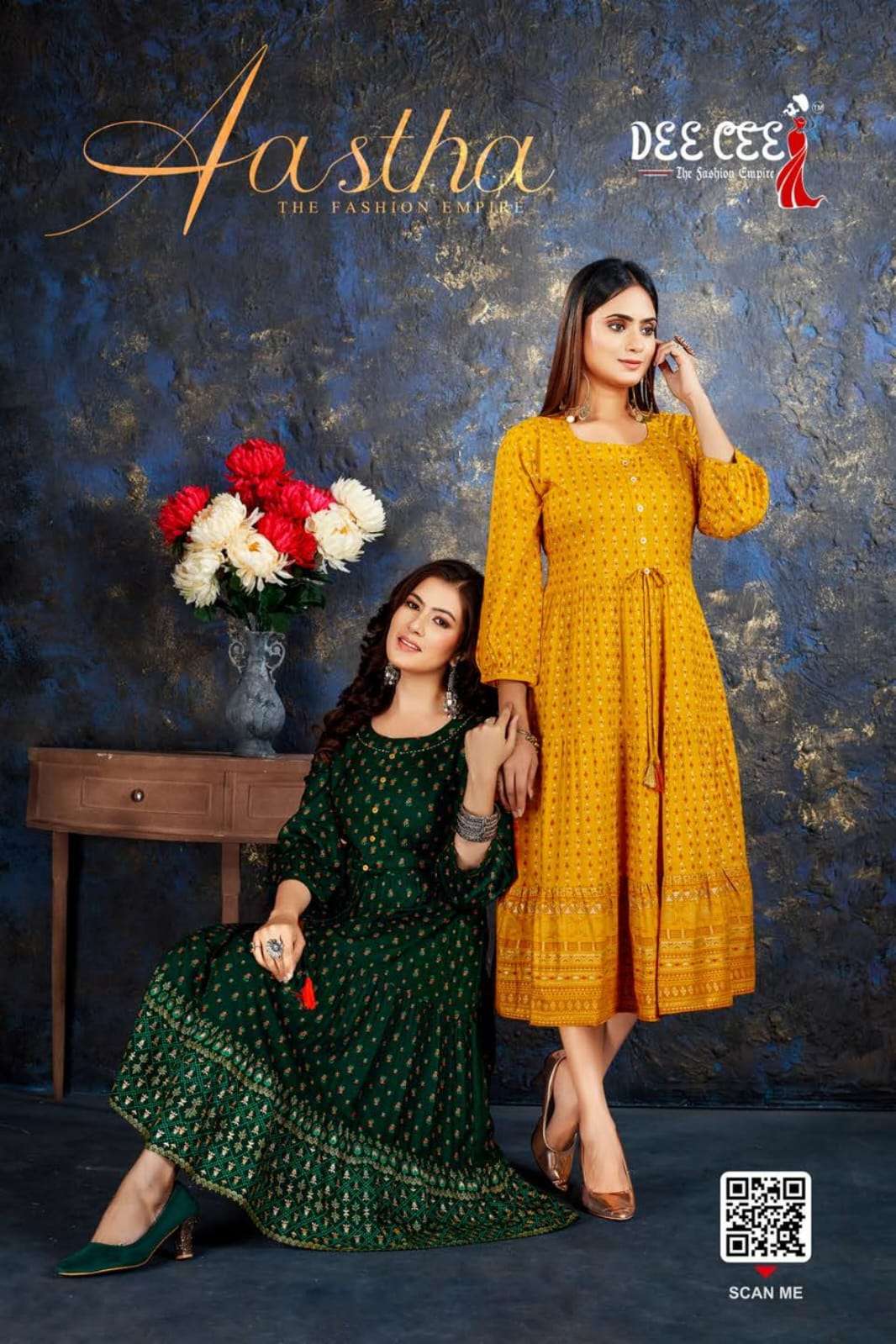 AASTHA BY DEE CEE 1001 TO 1008 SERIES DESIGNER STYLISH FANCY COLORFUL BEAUTIFUL PARTY WEAR & ETHNIC WEAR COLLECTION RAYON PRINT KURTIS AT WHOLESALE PRICE