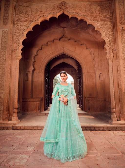 Aahvan Vol-2 By Aahvan 1101 To 1103 Series Designer Beautiful Collection Occasional Wear & Party Wear Heavy Net Lehengas At Wholesale Price