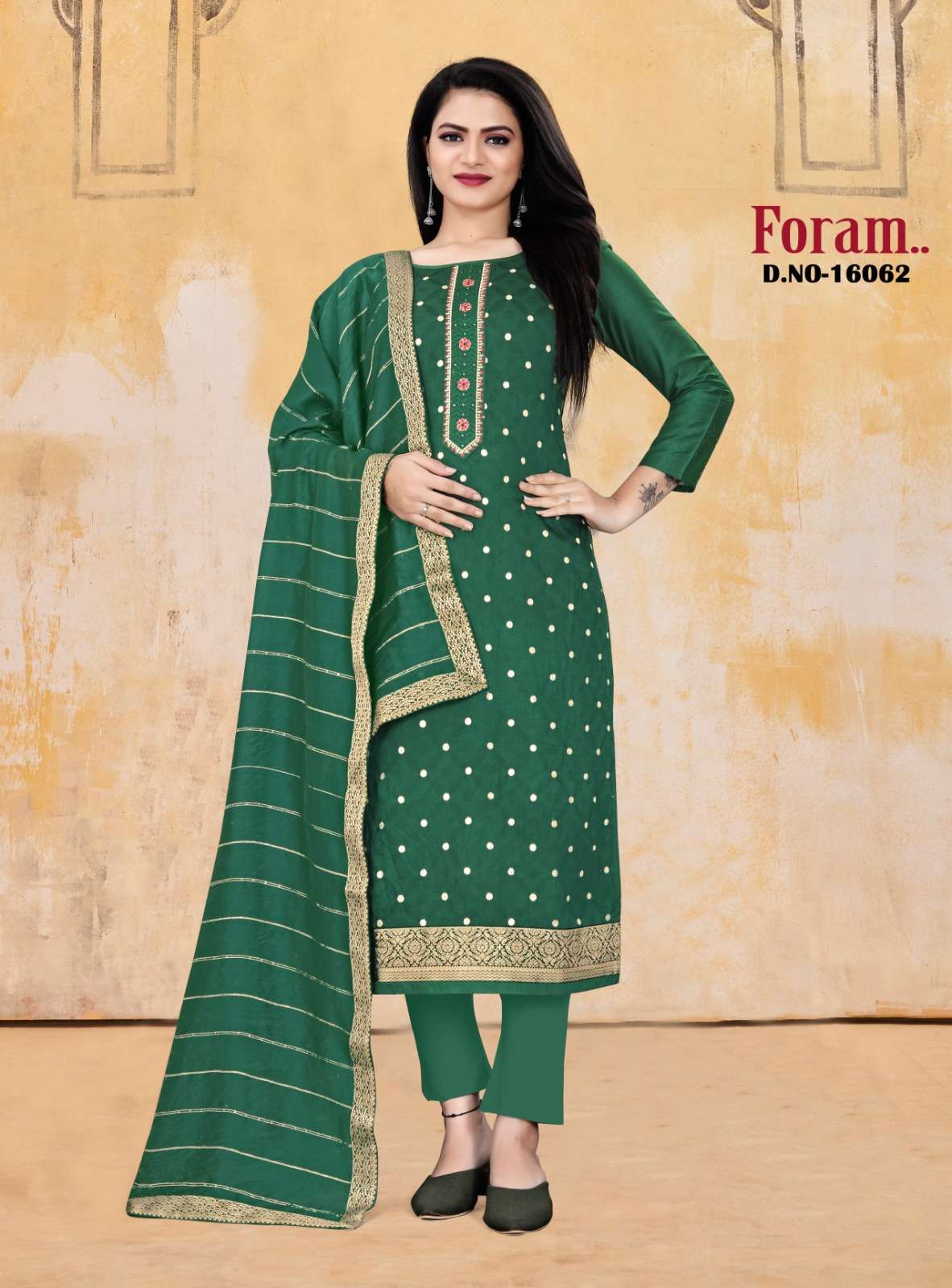 FORAM BY PANCH RATNA 16061 TO 16064 SERIES BEAUTIFUL SUITS COLORFUL STYLISH FANCY CASUAL WEAR & ETHNIC WEAR VISCOSE SILK DRESSES AT WHOLESALE PRICE