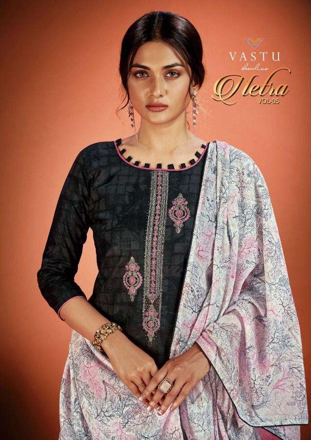 NETRA VOL-5 BY VASTU TEX 501 TO 510 SERIES BEAUTIFUL SUITS COLORFUL STYLISH FANCY CASUAL WEAR & ETHNIC WEAR LAWN COTTON PRINT DRESSES AT WHOLESALE PRICE