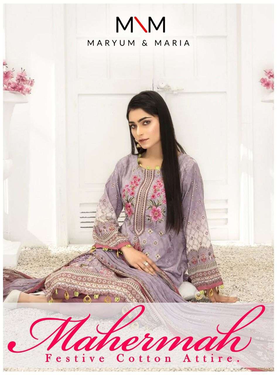 Mahermah By Maryum N Maria 01 To 10 Series Beautiful Pakistani Suits Stylish Fancy Colorful Casual Wear & Ethnic Wear Pure Cotton Dresses At Wholesale Price