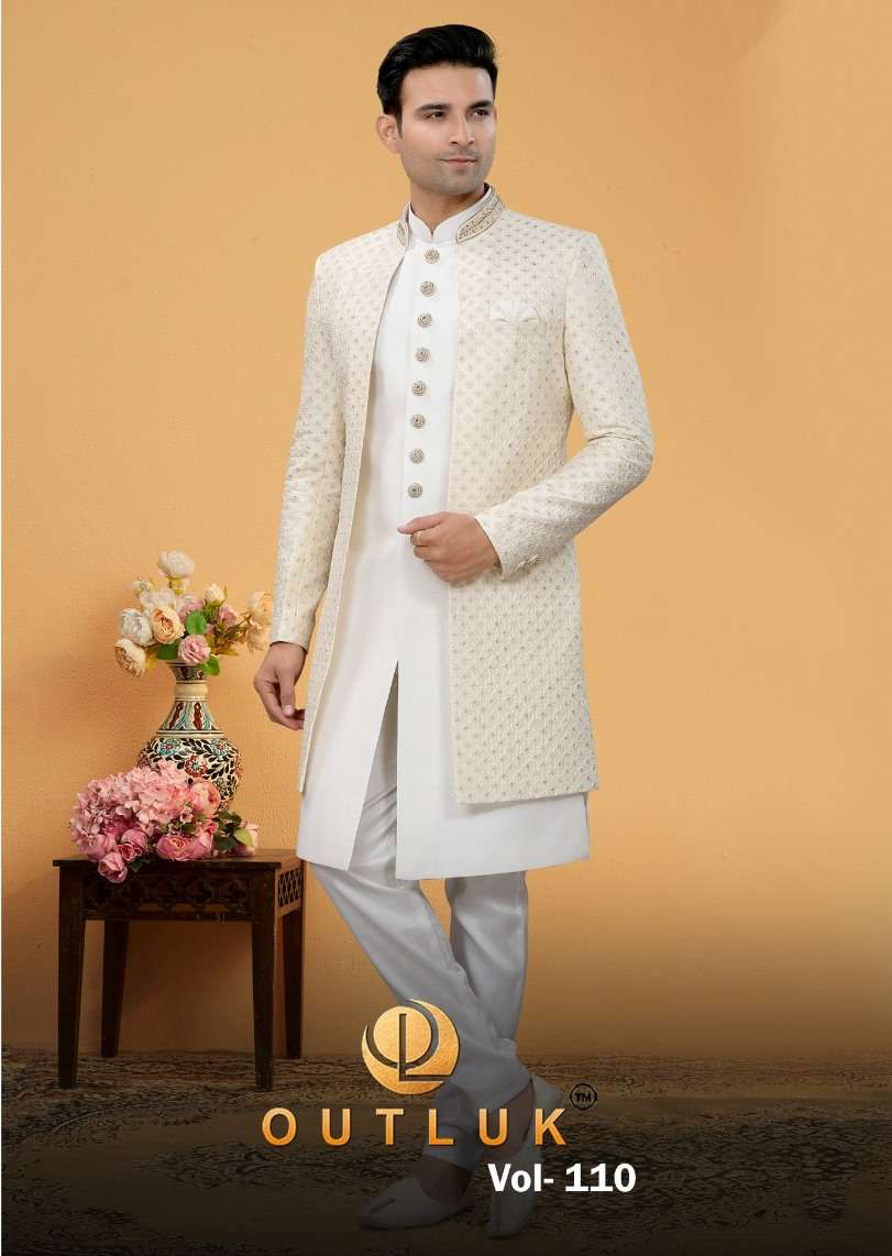 Outluk Vol-110 By Fashid Wholesale 110001 To 110010 Series Beautiful Colorful Stylish Fancy Casual Wear & Ethnic Wear & Ready To Wear Silk Kurtas With Pajamas At Wholesale Price