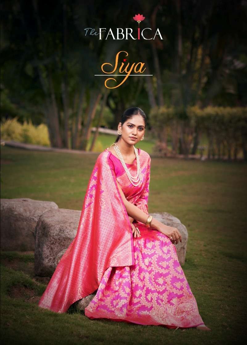 Siya By The Fabrica 19001 To 19006 Series Indian Traditional Wear Collection Beautiful Stylish Fancy Colorful Party Wear & Occasional Wear Jacquard Silk Sarees At Wholesale Price