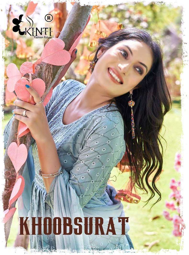 Khoobsurat By Kinti 1001 To 1006 Series Beautiful Stylish Fancy Colorful Casual Wear & Ethnic Wear Rayon Slub Kurtis With Bottom At Wholesale Price