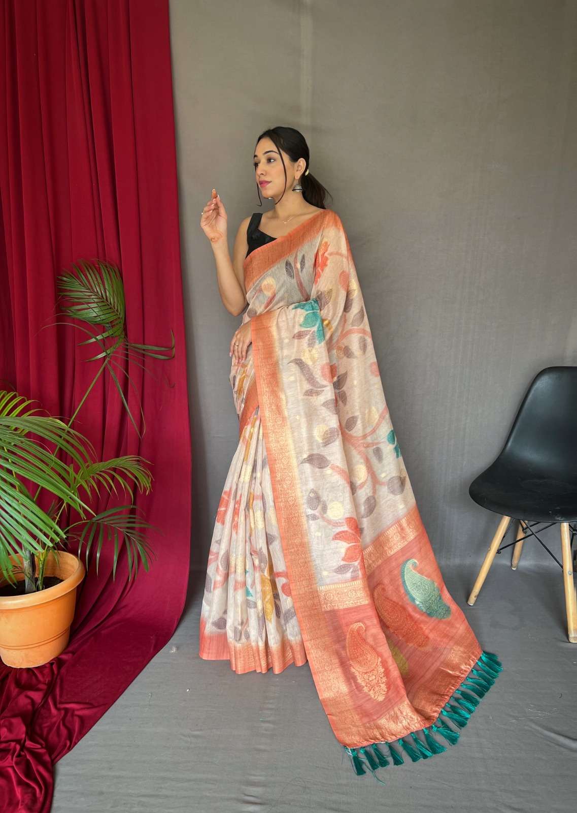 Vaibhavi By Purple Creation 01 To 06 Series Indian Traditional Wear Collection Beautiful Stylish Fancy Colorful Party Wear & Occasional Wear Chanderi Digital Print Sarees At Wholesale Price