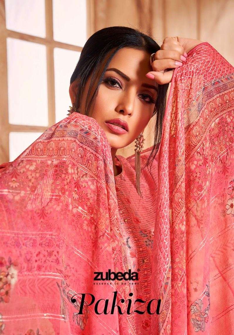 Pakiza By Zubeda 401 To 406 Series Beautiful Festive Suits Stylish Colorful Fancy Casual Wear & Ethnic Wear Georgette Embroidered Dresses At Wholesale Price