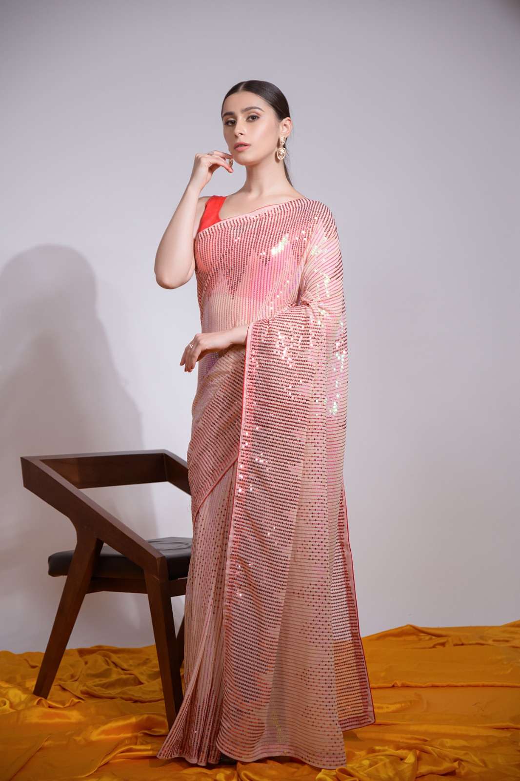 Sequence Vol-19 By Pc 01 To 04 Series Indian Traditional Wear Collection Beautiful Stylish Fancy Colorful Party Wear & Occasional Wear Georgette Sarees At Wholesale Price