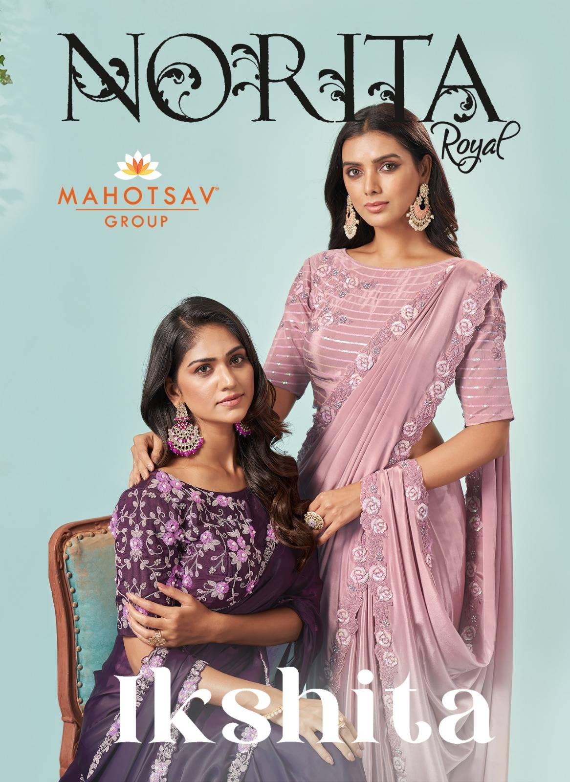 Ikshita By Mahotsav Creation 43101 To 43112 Series Indian Traditional Wear Collection Beautiful Stylish Fancy Colorful Party Wear & Occasional Wear Silk/Chiffon Sarees At Wholesale Price