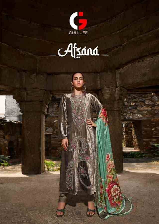 Afsana By Gull Jee 11001 To 11006 Series Festive Suits Beautiful Fancy Colorful Stylish Party Wear & Occasional Wear Velvet With Embroidery Dresses At Wholesale Price