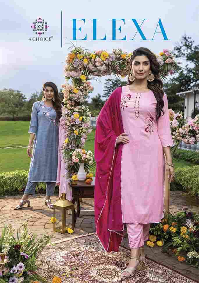 Elexa By 4 Choice 101 To 108 Series Beautiful Stylish Festive Suits Fancy Colorful Casual Wear & Ethnic Wear & Ready To Wear Pure Viscose Dresses At Wholesale Price