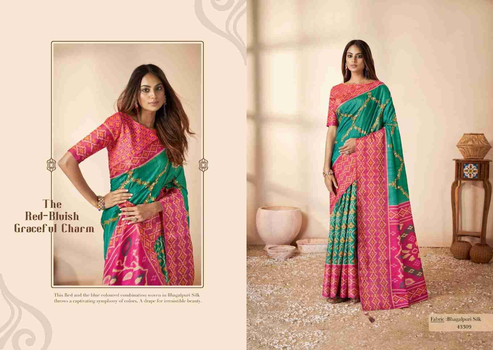 Swasti By Mahotsav 43308 To 43316 Series Indian Traditional Wear Collection Beautiful Stylish Fancy Colorful Party Wear & Occasional Wear Silk Sarees At Wholesale Price