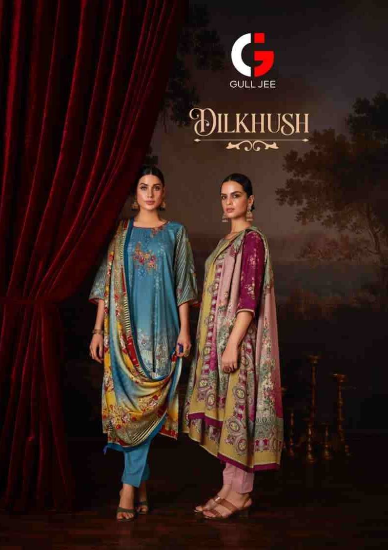 Dilkhush By Gull Jee 21001 To 21006 Series Beautiful Festive Suits Stylish Fancy Colorful Party Wear & Occasional Wear Viscose Pashmina Dresses At Wholesale Price